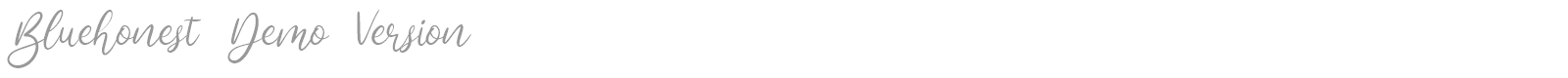 Bluehonest font preview